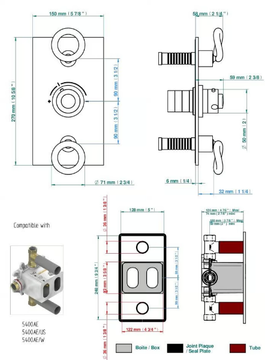 COLLECTION O - Thermostat with 2 valves by THG Paris - view 3